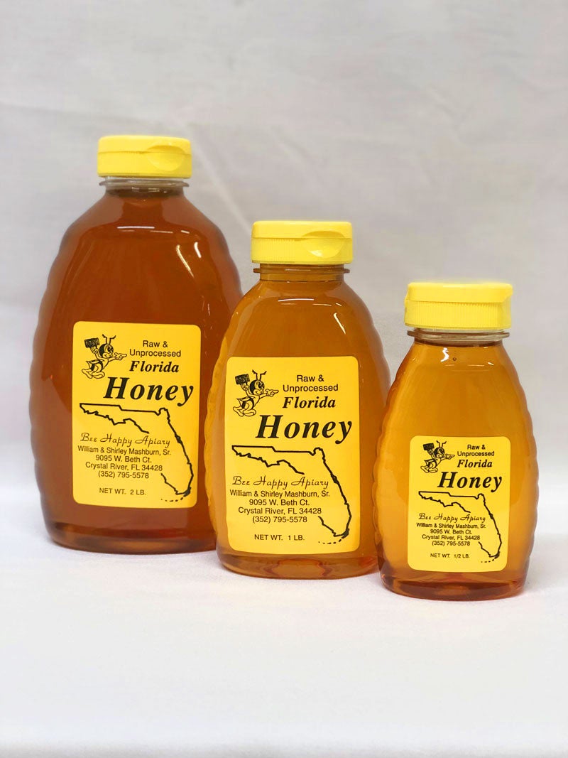 Honey- Bee Happy 1 Pound Wildflower | Hernando Local